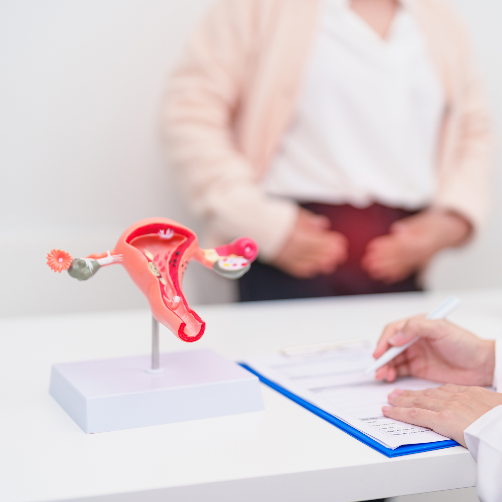 Patient and doctor discussing health