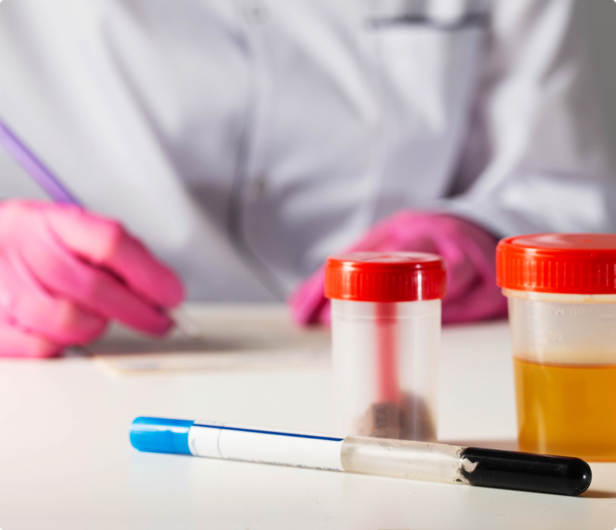 Medical lab equipment and samples