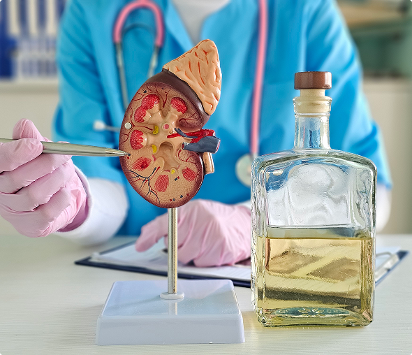 Medical study of kidney structure